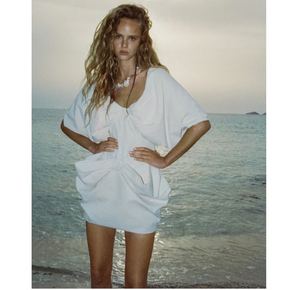 NWT Zara 2 Piece Multiposition Balloon Bodysuit and Voluminous Mini Skirt - Picture 14 of 16